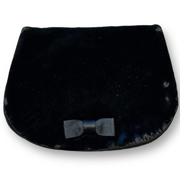 Moris Moskowitz Handbags - Moris Moskowitz MM Vintage Black Velvet Evening Bag Clutch with Change Purse